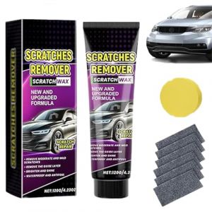 Efface Rayure Voiture,Nano Tissu pour Rayures de Voiture,Kit de R&eacute;paration de Rayures de Voiture Contient du Nanotissu et de l'&eacute;ponge,Efface Rayures Profondes Voiture (Chengzhe, neuf)