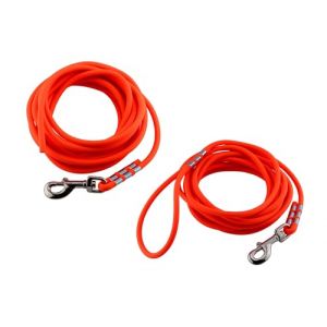 Lennie Easycare Longe gainée de PVC Ronde avec dragonne (résistante à l’Eau et d’Entretien Facile) Orange Fluo 8 mm (LENNIE-Equipment, neuf)