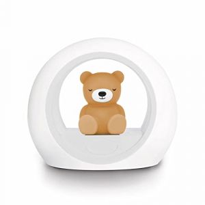 ZAZU Billy l'ours Veilleuse - Veilleuse Bébé de Nuit pour Chambre - Lampe de Chevet Enfant contre la Peur du Noir avec Détecteur de Pleurs | Lumière Ajustable | Veilleuse activée Cry (PlustoysFR, neuf)