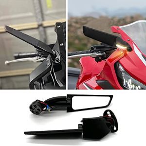 R&eacute;troviseur lat&eacute;ral rotatif pour moto avec clignotant int&eacute;gr&eacute; pour Honda, Suzuki, BMW, Yamaha, Kawasaki, Triumphal, Aprilia CBR1000RR CBR600RR Hayabusa R1 R6 ZX-6R GSXR600 GSXR750 R&eacute;troviseur arri&egrave;re (LuoYangShiYuanBanGongJiaJuYouXianGongSi, neuf)