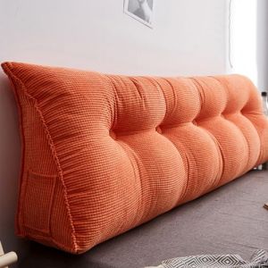 XZLZMYP Coussin De Lecture Coussin Compens&eacute; Triangulaire T&ecirc;te De Lit Oreiller De Coussin Amovible Support De Positionnement Coussin De Lecture pour Lit pour Chambre Lit Jour,P,120x20x50cm (XZLZMD, neuf)