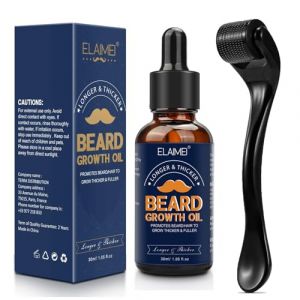 Kit de croissance de la barbe avec rouleau à barbe 0,25 mm, sérum de croissance de la barbe, kit de croissance des cheveux pour hommes, épaississement et renforcement pour la croissance des cheveux et (chunyeshangmao, neuf)