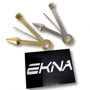 EKNA Lot de 2 cure-pipes en métal - Doré et argenté - Couverts à pipe comme porte-clés + autocollant EKNA (EKNA GmbH & Co. KG, neuf)