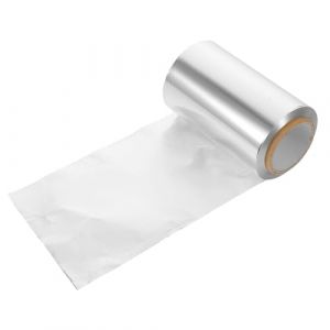 TOPBATHY Rouleau de Papier Aluminium pour Salon de Coiffure 50 M Papier Aluminium &Eacute;pais Argent&eacute; pour Teinture Capillaire Coloration et Permanente R&eacute;sistantes &agrave; la Chaleur pour Coiffage (Parham Ring, neuf)