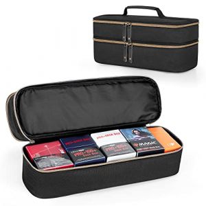 Trunab Boîte de Rangement Jeux Carte Sac Jeux de Société, Sac pour Carte Jeux Organisateur Double Couche Compatible avec Cards Against Humanity, Yugioh, PM Cards, MTG,TCG, CCG Cards, Pokémon Cartes (Trunab EU, neuf)