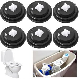 6 Pi&egrave;ces Rondelles de Diaphragme, Joint Chasse d'Eau WC, Membrane Robinet Flotteur, Joints de Diaphragme &agrave; Entr&eacute;e Lat&eacute;rale pour l'Entretien des Chasses D'eau des Toilettes, Joint Chasse d'Eau (Baohai LTD, neuf)
