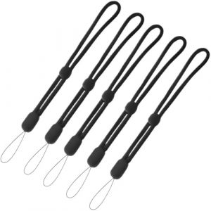 XENQITO 5 Pi&egrave;ces Appareil Photo Ajustable Dragonne Poignet, Lanyard Dragonne Poignet, Dragonne Universelle pour Appareil Photo, Cordons Noirs Pour T&eacute;l&eacute;phone Portable pour T&eacute;l&eacute;phone, Smartphone, Cam&eacute;ra (WANG JINGNAN STORE, neuf)