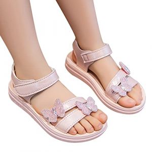 Ballerines Fille Petit Talon Sandales 27 Ete Rose Poudre Confort Chaussure De Plage Orthop&eacute;diques Piscine Sandale Confortable Et Nu Pieds Hallux Valgus Chaussures Fleur &Eacute;l&eacute;gant (ChaoWenMao, neuf)