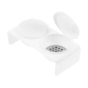 POPETPOP Plat &agrave; Dappen Double Godet Avec Couvercle, Bol &agrave; Ongles Pour Trempage, Conception Anti-&eacute;vaporation Et Nettoyage Facile Des Pinceaux, Accessoire Nail Art Professionnel Pour Manucure (Denneyas, neuf)