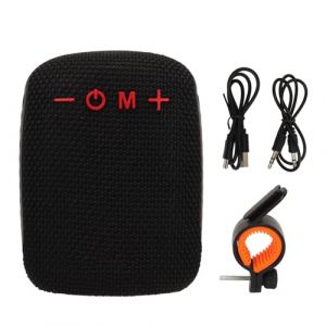Culnflun Enceinte Bluetooth pour v&eacute;lo, Enceinte Portable sans Fil ABS pour Cyclisme, Compatible Carte m&eacute;moire, Radio, Son BT d'ext&eacute;rieur avec Support de v&eacute;lo, Noir, pour (Noir) (zongjunwangluo, neuf)