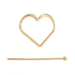 1 &eacute;pingle &agrave; cheveux celtique vintage en forme d'amour, pinces &agrave; cheveux en m&eacute;tal, pinces &agrave; chignon, d&eacute;coration d&eacute;corative, pince &agrave; cheveux chinoise pour mariages, f&ecirc;tes, fian&ccedil;ailles, travail, or (Whakano, neuf)