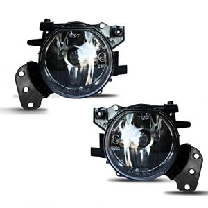 Feux anti-brouillard compatibles avec BMW S&eacute;rie 5 (E60 / E61) 2003-2010 Pour pare-chocs M-pack Une paire de phares antibrouillard lentille claire HB4 / 9006 (WISGOL, neuf)