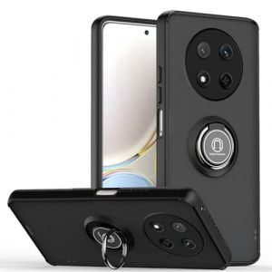 HAOYE Coque pour Huawei Honor Magic 7 Lite / Magic7 Lite avec Rotatif Bague Anneau Support, Etui Translucide Hybride Robuste, Silicone TPU + PC Double Couche Housse. Noir (Haoyes, neuf)