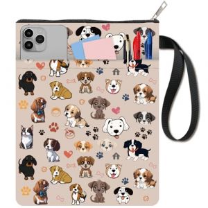 craspire Couverture de Livre pour Chien Protection de Livre en Forme de C&oelig;ur pour Livres de Poche Couverture de Livre en Tissu Lavable avec Fermeture &Eacute;clair et Poche Suppl&eacute;mentaire pour Les Amoureux (CRASPIRE FR, neuf)