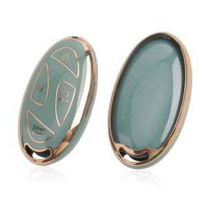 [Nouveau 2024] GAFAT Hyunda-i Tucson 2025/ Kona SX2 EV/ Ioniq 6/ Ioniq 5/ Sante Fe 2024 2025 2026 Coque de Clé de Voiture, Housse de Protection pour Clé, TPU Gel de Silice [7 Boutons] (Bleu) (GAFAT(EU), neuf)