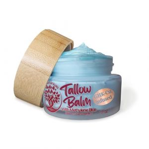 Baume au suif de bœuf fouetté naturel infusé de bleu de méthylène et de peptides de cuivre GHK-Cu pour une peau saine, anti-rides, hydratant pour le corps (AzulBotanicals, neuf)