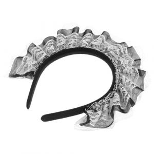 COOLHIYA Coiffe Lolita en dentelle pour femme : bandeau de cosplay de servante, accessoires pour cheveux, coiffure inspirée des dessins animés, accessoires de déguisement pour Halloween (Season Of Flowers, neuf)