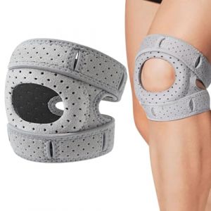 VLEDARLING Genouillère Ligamentaire, Genouillère de Sport, Attelle Genou pour Hommes Femmes, Genouillère pour le Soulagement des Douleurs au Genou, Réglable Genouillère Rotulienne et Ligamentaire (BaoShiLi, neuf)