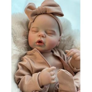Abenduot Reborn Poupée pour fille - 45,7 cm - Poupée réaliste pour nouveau-né - Fabriquée à la main - Corps en vinyle souple - Ressemble à un vrai bébé (Abenduot, neuf)
