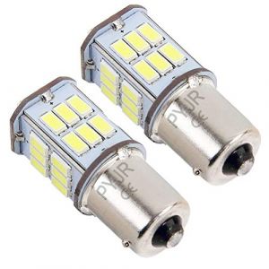 P21w Ba15s 1156 Ampoule Led 12v 24v Feu de recul, 5W Lumière Blanche, Pour Bateau, RV, Voiture, Feux de recul, Feux antibrouillard arrière, Feux de jour, etc (Lot de 2) (PYRJIN, neuf)