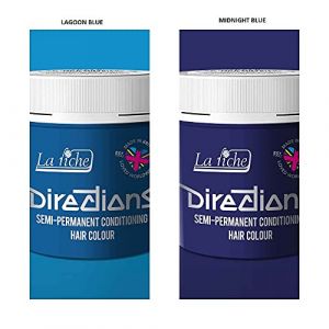 La Riche Directions Combo Pack De 2 Colorations Semi Permanentes (x1 Lagoon Blue and x1 Midnight Blue) (wakacosmetic, neuf)