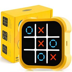 Tic Tac Toe Bolt Game, 3 en 1 Smart Games, Portable Puzzle Jeu pour Les trajets en Voiture, Jeux de société pour Enfants et Adultes, Cadeaux d'anniversaire (A) (Shenzhen Taiyi Intelligent R&D Technology Co., Ltd, neuf)
