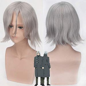 Anime Tokyo Ghoul Re Renji Yomo Cosplay perruque corbeau court ruban droit cheveux synthétiques Halloween Costume jeu de rôle perruques (good stuff A, neuf)