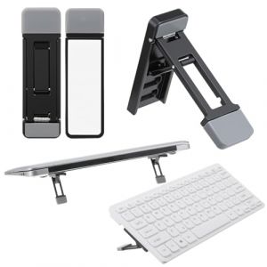 Classicseali Lot de 2 supports de clavier portables pliables pour ordinateur portable - Support autocollant pour ordinateur portable avec clavier - Rehausseur de clavier d'ordinateur réglable (bears infested, neuf)