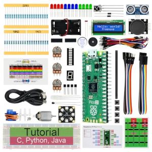 Freenove Super Starter Kit for Raspberry Pi Pico 2 (Included), Dual Arm Cortex-M33 and Dual Hazard3 RISC-V Microcontroller, 588-Page Detailed Tutorial, 177 Items, 94 Projects, Python C Java Code (Freenove-EU, neuf)