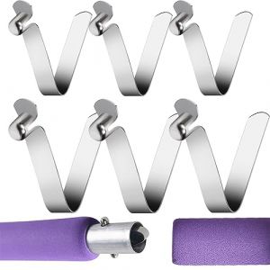 JSKWIKE 6 Pcs Clips à Ressort pour Tente de Kayak en Acier Inoxydable pour Tente de Camping Kayak pagaie (EHSKZJH, neuf)