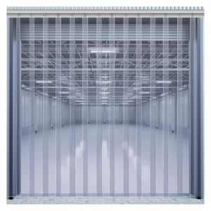 Qulamrdk Rideau &Agrave; Lani&egrave;res en Plastique Transparent Isolant Rideau Porte Lanieres Rideaux &Agrave; Lamelles Convient aux Chambres Froides D'entrep&ocirc;t, Facile &Agrave; Installer(1.2x2m) (JUAN juan Shop, neuf)