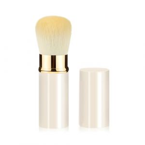 Pinceau à poudre rétractable pour mélanger la poudre pour le visage, surligneur, maquillage rétractable (Chizisx, neuf)