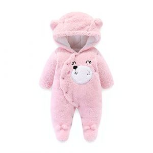 Walabe Vetement Bebe Garcon/Fille Naissance Combinaisons Manteau A Capuche Hiver Chaud Vetements Bebe Garcon 0-18 Mois Blousons Bebe (auxXeto, neuf)