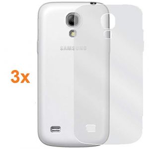 REY [Lot de 3] Coque pour Samsung Galaxy S4 Mini, TPU Transparent en Silicone, Ultra Fine 0.33mm (REY &reg;, neuf)
