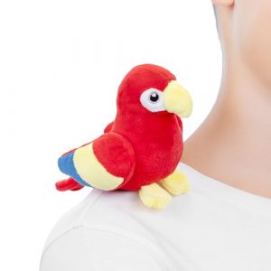 Zappi Co Shoulder Mates Perroquet en peluche magnétique en peluche, mignon, cadeau pour les fans d'oiseaux et les adolescents, accessoire de costume pour amoureux des épaules (Toys & Home, neuf)