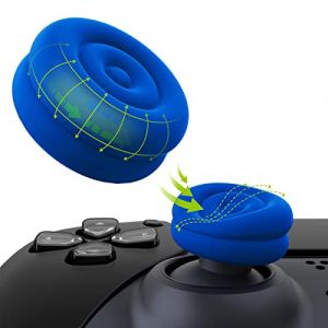 playvital Capuchon Manette pour ps5/ps4,Protection Joystick pour Xbox Series X/S,Thumbs Cushion Caps pour Xbox One/Elite Series 2,Cover Stick pour Nintendo Switch Pro Controller-Bleu (Game Skindecal Store, neuf)