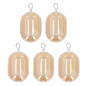 &Eacute;tui de transport pour &eacute;ponge de maquillage, bo&icirc;te de rangement, conteneur joli couvercle transparent d&eacute;licat, ventilation arri&egrave;re, anti-poussi&egrave;re, mat&eacute;riau plastique &eacute;cologique (Haedaxua, neuf)