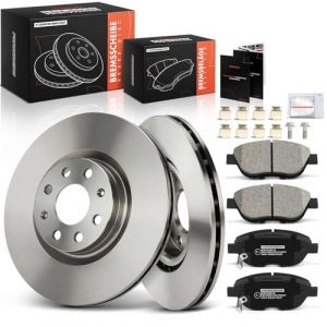Frankberg Kit de frein incl. 2x Disques de Frein + 4x Plaquettes de frein Avant Compatible avec Corsa D S07 Corsa D Camionnette/Hayon S07 Remplacer# 1605354 (Frankberg Autoteile, neuf)