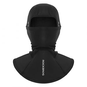 ROCKBROS Cagoule Moto Hiver, Balaclava Cagoule de V&eacute;lo Homme Polaire, &Eacute;lastique Respirant avec Trous de Lunettes Coup-Vent Anti-Froid pour Homme Femme pour Cyclisme, Ski, Moto, Sports en Plein air S (RockBrosbike, neuf)