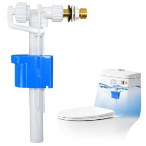 Fuhesgu Vanne de Remplissage Universelle pour Réservoir de Chasse d'Eau G3/8" et G1/2" Vanne de Remplissage de Réservoir de Toilette Flotteur Chasse D'eau WC Mecanisme Robinet Chasse D'eau WC Réglable (GURETZKE-PANAGIOTA, neuf)