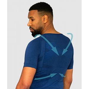 Curveless Smart-Shirt&reg; T-shirt Intelligent | Correcteur de Posture | Anti Mal de Dos | Redresse Dos et Epaules | Confort Extr&ecirc;me | Stimule les Muscles (Curveless, neuf)