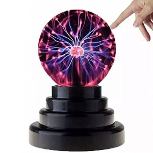 mumisuto 3 Pouces Boule de Plasma Magique, Lumière de Boule de Plasma Sensible au Son et au Toucher, Boule Lumineuse Magique pour Fêtes Décorations Accessoire Chambre à Coucher Maison et Cadeaux (Mairubo, neuf)