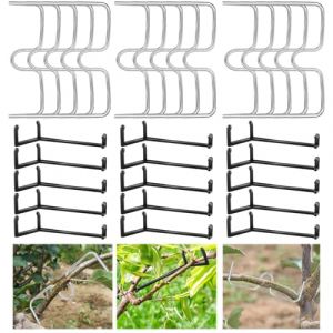 HGRGHH 30 Pièces Écarteurs de Branches, Épandeur de Branches Arbres, Support pour Branches de Fruits, 15 Écarteurs de Branches en Forme de M et 15 Écarteurs de Branches d'arbre Fruitier en Plastique (RAIN ELEPHANT LIMITED, neuf)