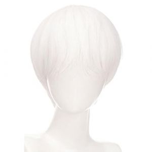 Cheveux courts T&ecirc;te compl&egrave;te Toupee Color&eacute; Anime Unique pour Halloween Cosplay Mascarade Photo Accessoires (sheQImaoYI, neuf)