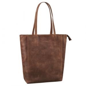 STILORD 'Chelsea' Grand Fourre-Tout Cuir Femme Vintage - Sac à Main XXL, Cabas Souple Véritable, Bandoulière, Sacoche Tote Bag Hobo, Couleur:chêne - marron (STILORD Cuir, neuf)