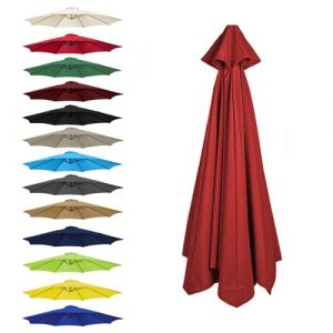 CMJYMX Toile De Rechange pour Parasol 6 Baleines: 2,0/2,5/2,7/3,0 M, 8 Baleines : 2,0/2,3/2,7/3,0/3,5 M(Red,8 Ribs: 300CM/9.8FT) (昌海商贸, neuf)