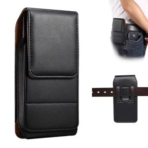 &Eacute;tui de Ceinture Pochette T&eacute;l&eacute;phone Holster avec &Eacute;tui &agrave; Clip pour iPhone 17 16 15 14 13 12 Pro, Vertical Sac de Ceinture Sacoche de Taille Portefeuille Porte-Cartes Coque avec Boucle de Ceinture, Noir (Anriord, neuf)