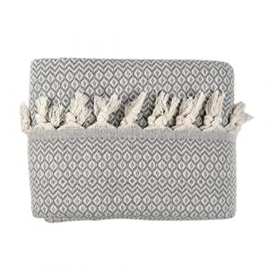 Tuiste Couvre Lit Luxe Gris Argenté Clair, Couvre lit Mélangé Coton Organique,Uni, Couverture de Canapé Aérée et Polyvalente, Plaid en Coton, Jeté de Lit ou Jeté de Canapé, Taille 200x230, 2 Personne (TuisteFR, neuf)