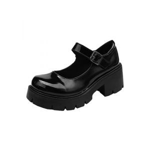 Chaussures &agrave; Plateforme Mary Jane &agrave; Semelle &eacute;paisse pour Femme - Style Gothique - Lolita - Chaussures Vernies, Style 9, 39.5 EU (ToBe-One, neuf)
