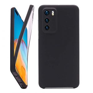 CEKA TECH Coque pour Huawei P40, Protection intégrale Avant + arrière en Rigide, Housse Etui Tactile 360 degré – Antichoc, Transparent pour (Huawei P40 (6,1 Pouces), Noir) (KITETE, neuf)